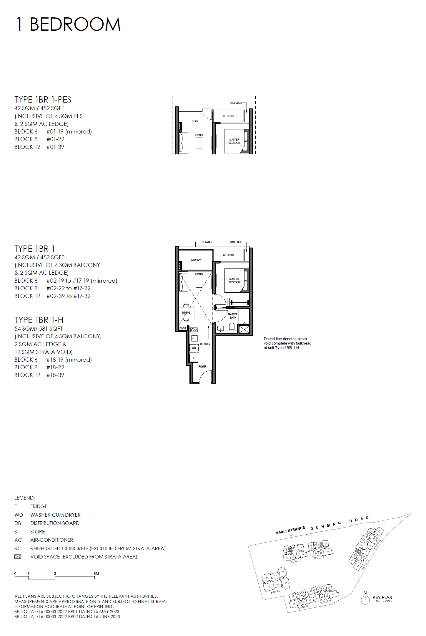Grand Dunman 1 Bedroom Floor Plan 1