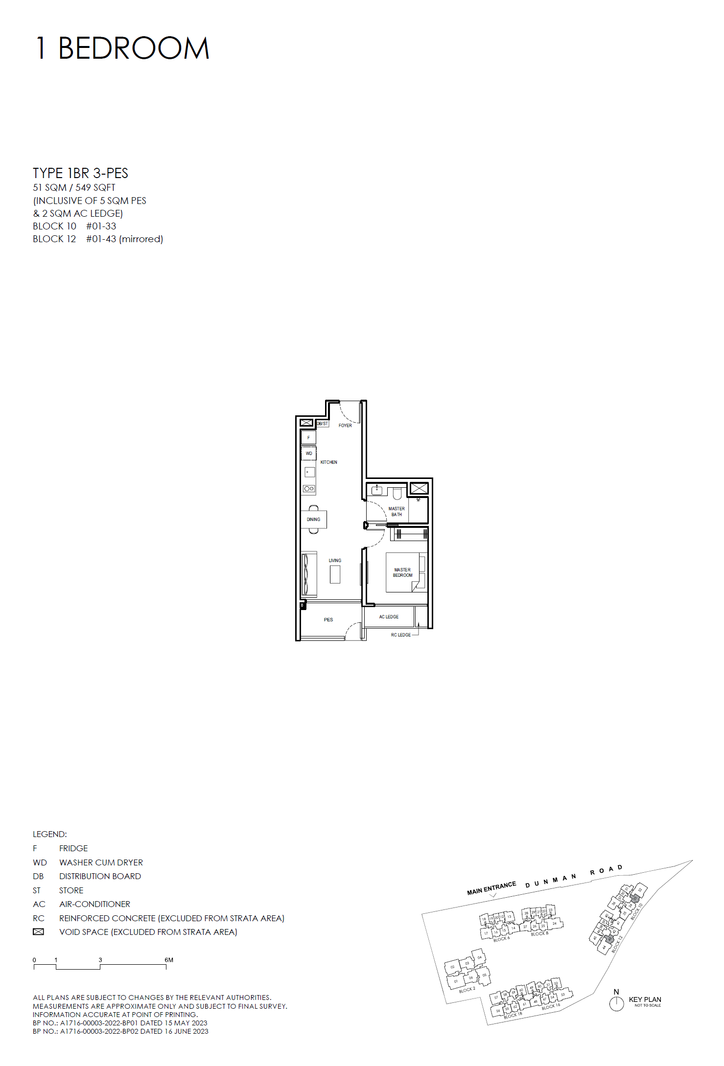 Grand Dunman 1 Bedroom Floor Plan 16