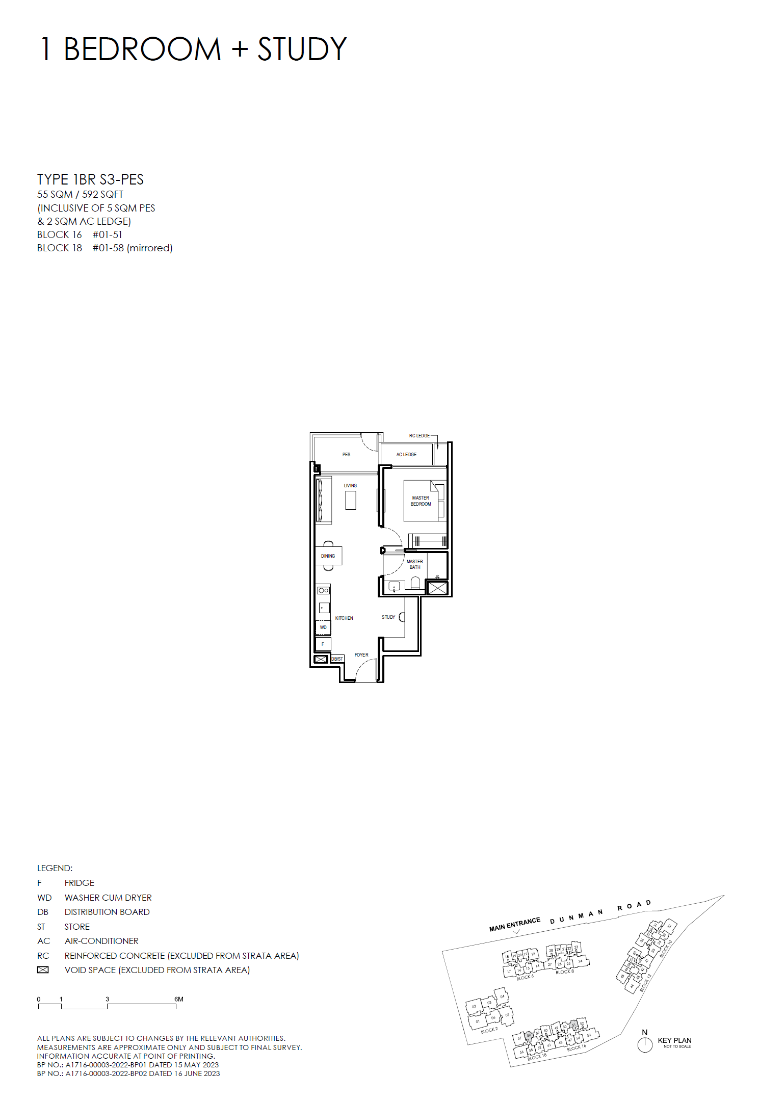 Grand Dunman 1 Bedroom Floor Plan 23