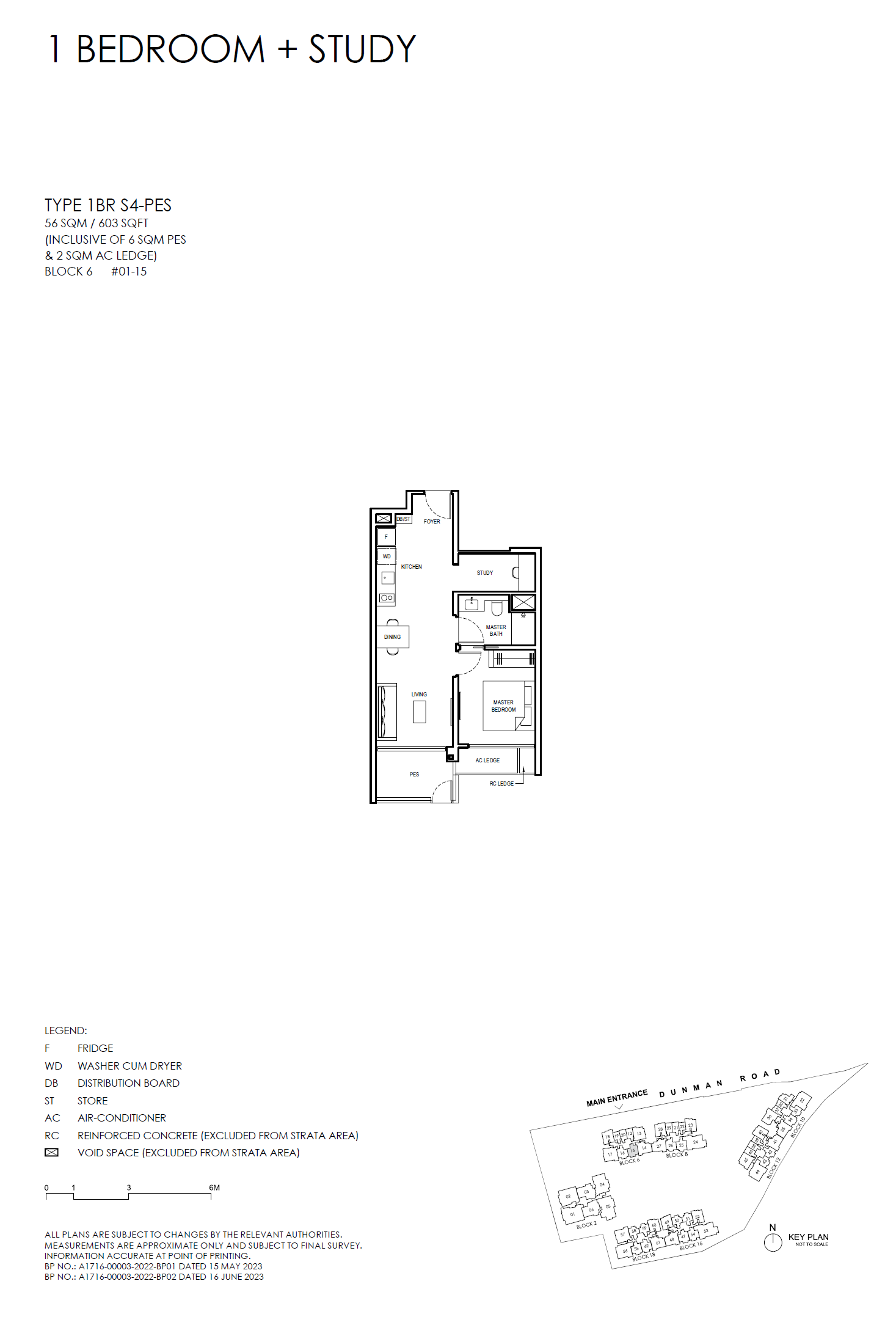 Grand Dunman 1 Bedroom Floor Plan 24