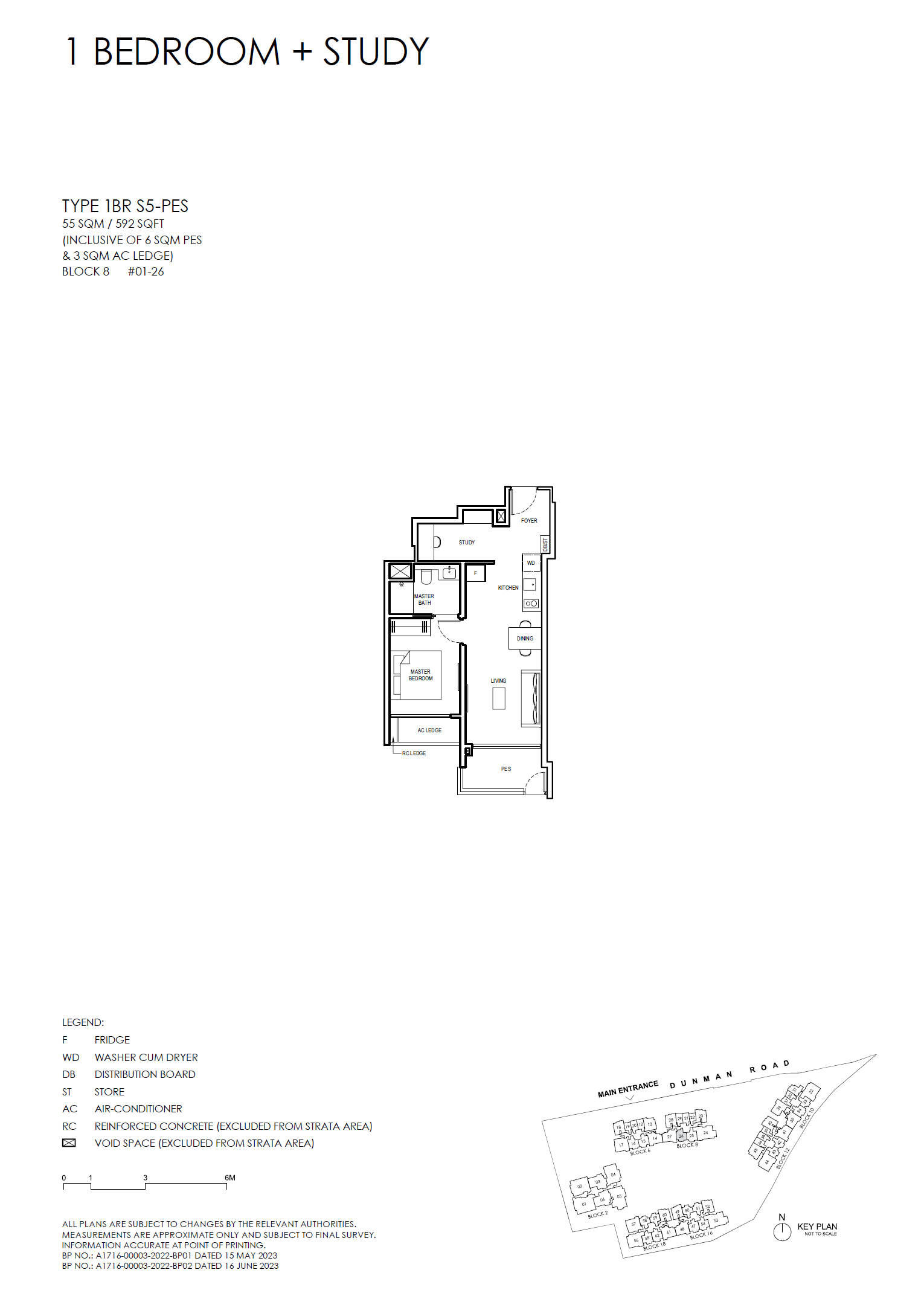 Grand Dunman 1 Bedroom Floor Plan 25